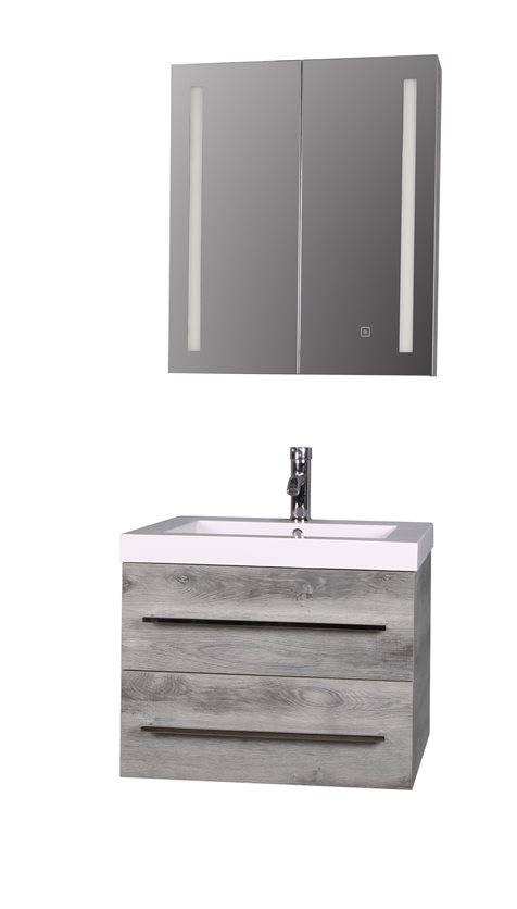 Bathroom cabinet & mirror.