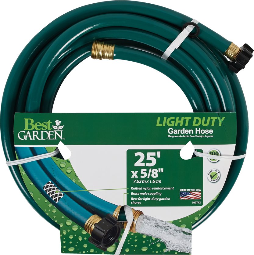 Best Garden Light-duty Garden Hose - 5/8X25&apos; LD Garden Hose.