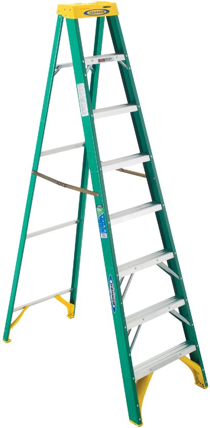 T-2 8&apos; Fiberglass Stepladder
