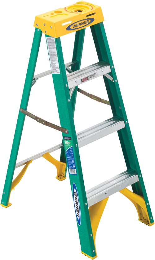 T-2 4&apos; Fiberglass Stepladder