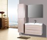Kashi Tall Cabinet with Soft-Closing Doors - Wood Finish.