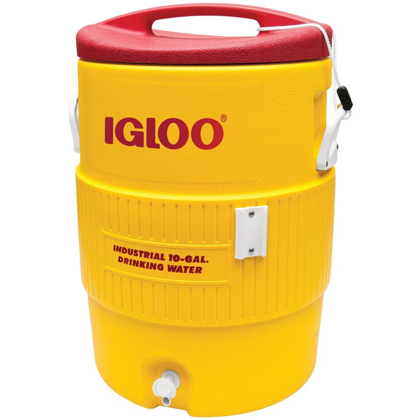 IGLOO 4101 INDUSTRIAL 10-GALLON WATER COOLER Yellow