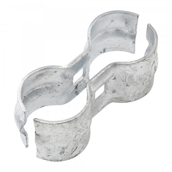 Galvanized Kennel Clamp, 1-3/8 X 1-3/8 Inch
