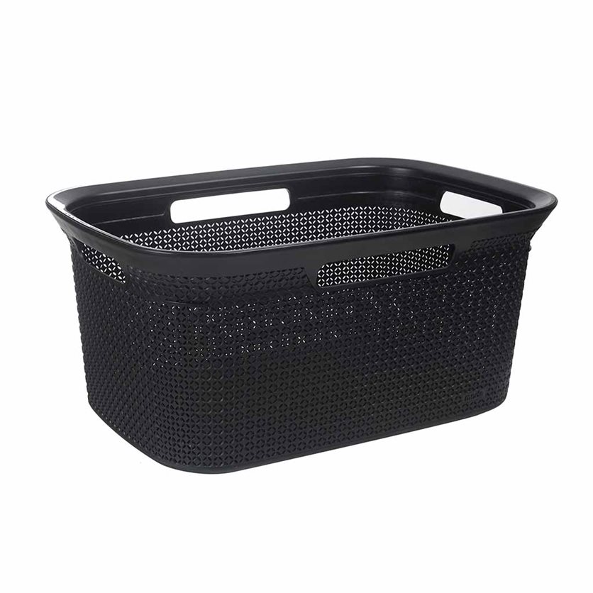 45L Laundry Basket - Black