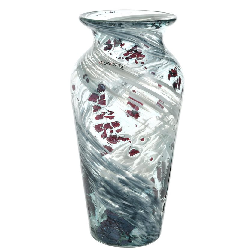 Glass Vase 14x14x29